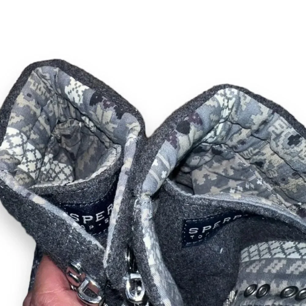 Sperry Top-Sider‎ Acklins Charcoal/Silver Glitter 9302084 Women's 7.5